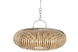 DKD Home Decor Pantalla Fibra 23 Bambu Natural 80 x 33 x 80 cm