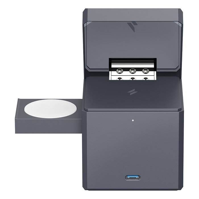 Anker Cargador 3 en 1 con MagSafe Cube para iPhone 15/14/13/12 - Negro, Carga Rápida 15W, Incluye Cable USB-C de 1.5 m