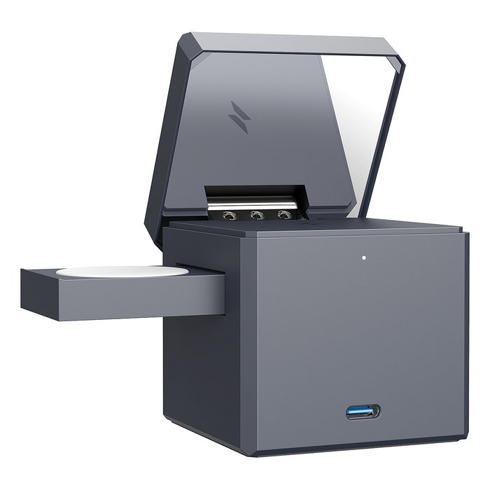 Anker Cargador 3 en 1 con MagSafe Cube para iPhone 15/14/13/12 - Negro, Carga Rápida 15W, Incluye Cable USB-C de 1.5 m