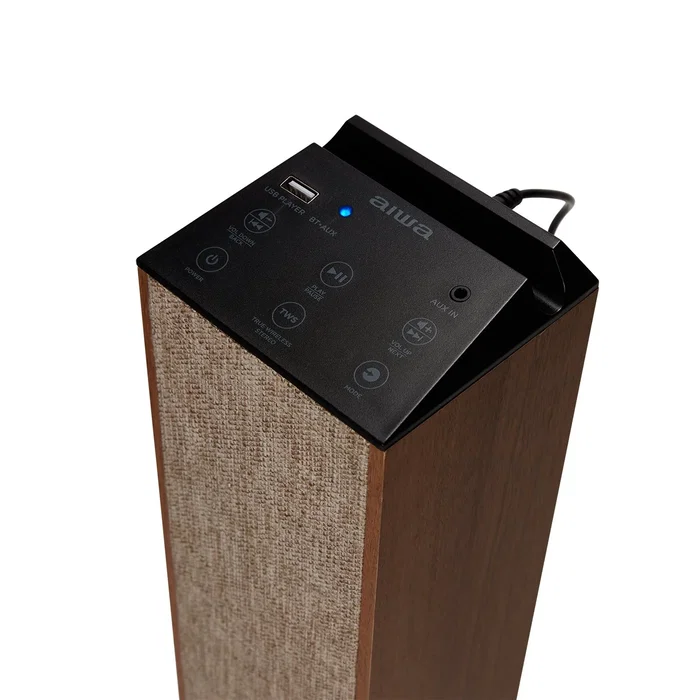 Aiwa TSBT-270WD Altavoz de Torre Madera Bluetooth 5.0 50W RMS Aiwa TSBT-270WD Altavoz de Torre Madera Bluetooth 5.0 50W RMS