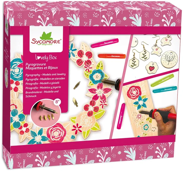 Sycomore Pirograbado - Sicomoro - Creación de modelos y joyería - A partir de 8 años Sycomore Pirograbado - Sicomoro - Creación de modelos y joyería - A partir de 8 años