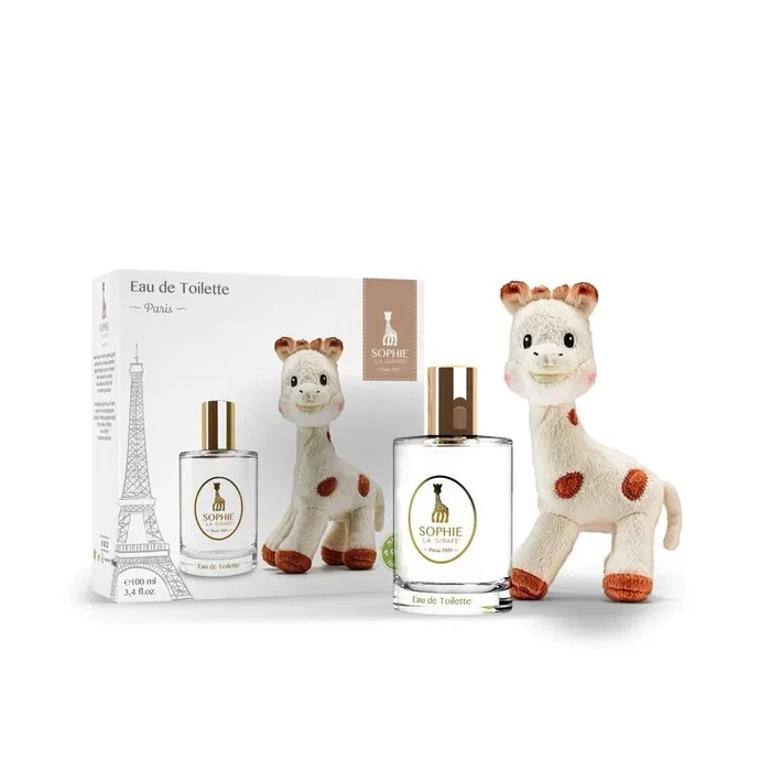 Sophie la Girafe Gift Box Set con Peluche y Eau De Toilette Paris de 100 ml