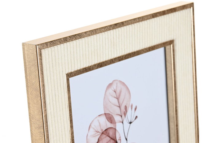 Marco Foto 15X20 Glam DKD Home Decor Dorado Beige 2 x 26 x 21 cm (6 Unidades)