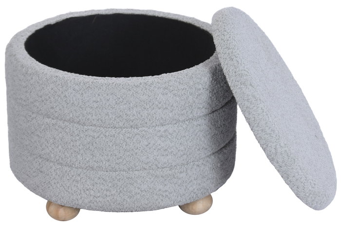 DKD Home Decor Set de 3 Reposapiés con Almacenaje Interior Verde y Marrón