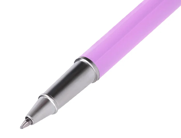 Belius Endless Summer Juego Bolígrafo y Roller Aluminio Morado y Plateado Tinta Azul Caja Diseño