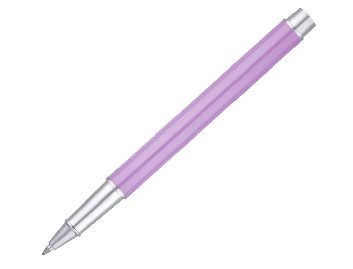 Belius Endless Summer Juego Bolígrafo y Roller Aluminio Morado y Plateado Tinta Azul Caja Diseño