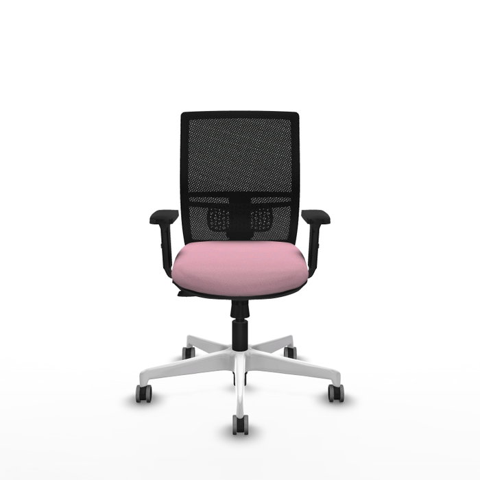 PIQUERAS Y CRESPO Silla de oficina Yunquera Rosa y Negro con mecanismo Sincro/Traslack PIQUERAS Y CRESPO Silla de oficina Yunquera Rosa y Negro con mecanismo Sincro/Traslack