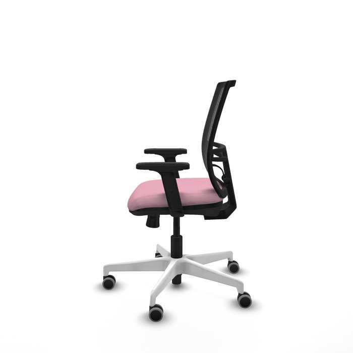 PIQUERAS Y CRESPO Silla de oficina Yunquera Rosa y Negro con mecanismo Sincro/Traslack PIQUERAS Y CRESPO Silla de oficina Yunquera Rosa y Negro con mecanismo Sincro/Traslack