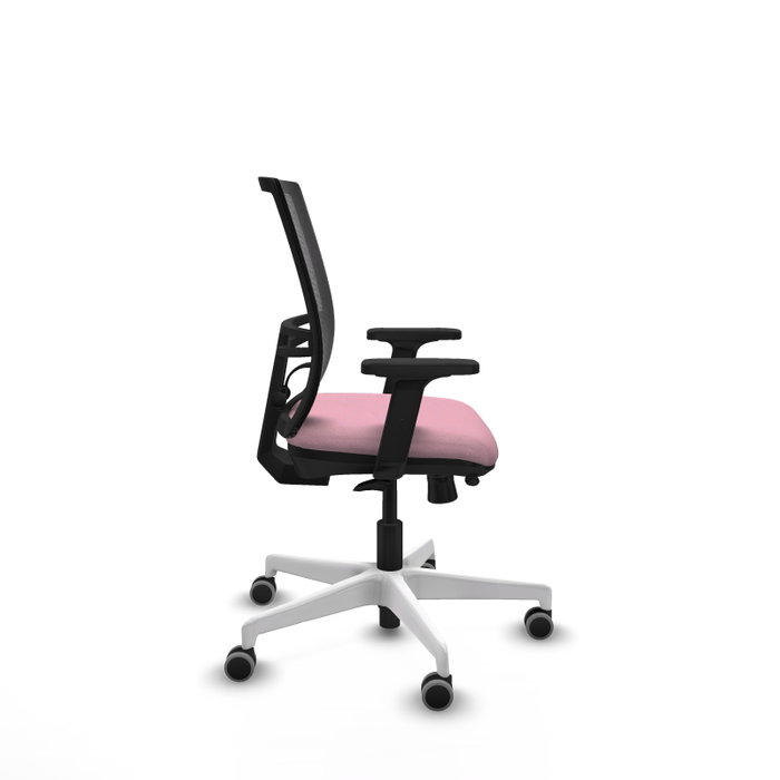 PIQUERAS Y CRESPO Silla de oficina Yunquera Rosa y Negro con mecanismo Sincro/Traslack PIQUERAS Y CRESPO Silla de oficina Yunquera Rosa y Negro con mecanismo Sincro/Traslack