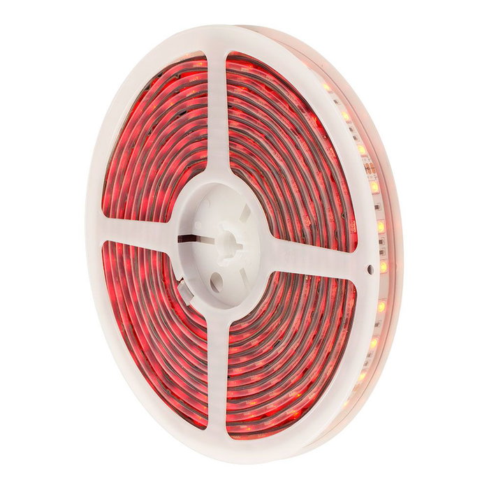 EDM Tira LED RGB Adhesiva 5m, Control por App Tuya y Mando, 4.5W/m, 24V DC, IP65, 60 LEDs/m, Cortable, con Transformador y Accesorios