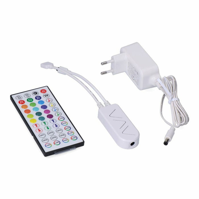 Edm Tira LED RGB Adhesiva 5 m x 12 mm IP65 con App Tuya y Mando Edm Tira LED RGB Adhesiva 5 m x 12 mm IP65 con App Tuya y Mando