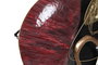 DKD Home Decor Decoración de Pared Metal Abstracto Rojo