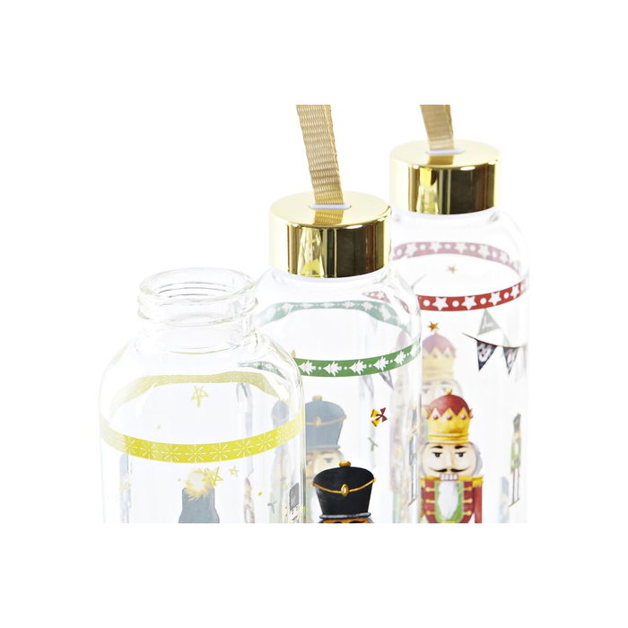 DKD Home Decor Botella de Cristal Cascánue 550ml Surtido de 3 Unidades DKD Home Decor Botella de Cristal Cascánue 550ml Surtido de 3 Unidades