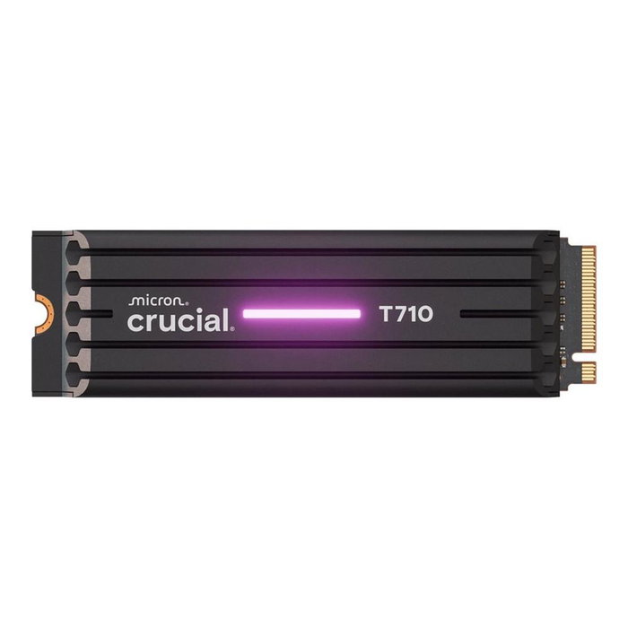 Crucial T710 SSD Interno 2TB PCIe 5.0 NVMe M.2 2280 con disipador Crucial T710 SSD Interno 2TB PCIe 5.0 NVMe M.2 2280 con disipador