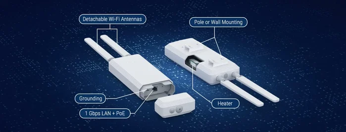 Keenetic Stellar 6 WiFi 6 AX3000 PoE Blanco