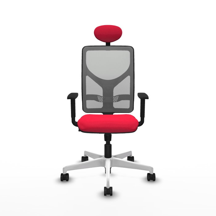 PIQUERAS Y CRESPO Silla de oficina Motilla con mecanismo Sincro, Rojo y Gris PIQUERAS Y CRESPO Silla de oficina Motilla con mecanismo Sincro, Rojo y Gris