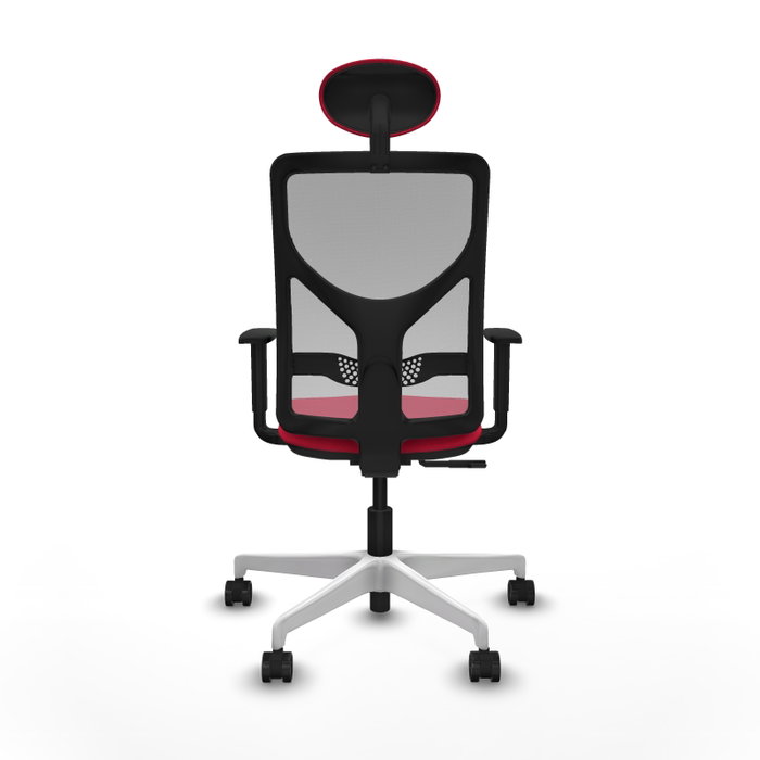 PIQUERAS Y CRESPO Silla de oficina Motilla con mecanismo Sincro, Rojo y Gris PIQUERAS Y CRESPO Silla de oficina Motilla con mecanismo Sincro, Rojo y Gris