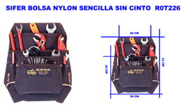 SIFER Bolsa de Nylon Sencilla R0T226 sin Cinto