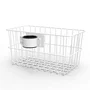 Rolling stand basket - white accs