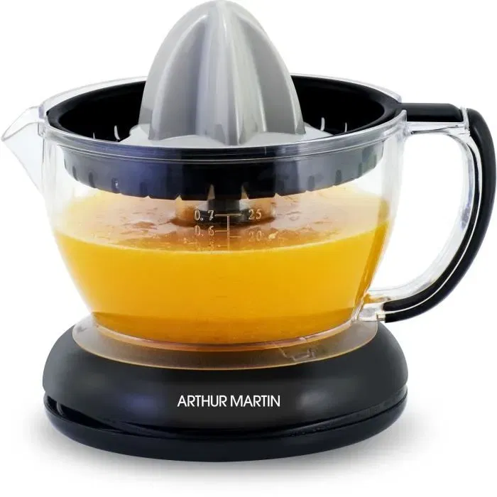 Arthur Martin Exprimidor Eléctrico de Cítricos AMPA07 - 700 ml - 2 Conos - Pico Vertedor