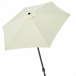 Color Baby Parasol de terraza 270 cm con chimenea y mástil de aluminio