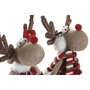 DKD Home Decor Figura de Poliéster Surtido de 2 Unidades Navidad Alpina