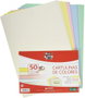 Grafoplas Pack 50 Cartulinas Colores Claros DIN A4 180g