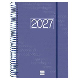 Finocam Agenda Espiral Basic Year 2027 Azul A4