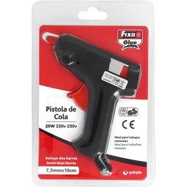 Pistola Cola Termofusible Fixo 20W + 2 Barras De Cola