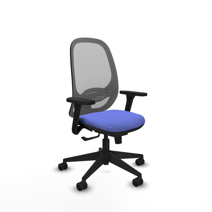 PIQUERAS Y CRESPO Silla de oficina Cilanco con mecanismo Sincro, Tela Azul claro y Malla Gris PIQUERAS Y CRESPO Silla de oficina Cilanco con mecanismo Sincro, Tela Azul claro y Malla Gris