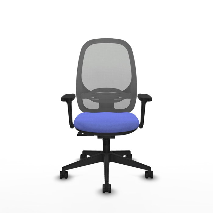 PIQUERAS Y CRESPO Silla de oficina Cilanco con mecanismo Sincro, Tela Azul claro y Malla Gris PIQUERAS Y CRESPO Silla de oficina Cilanco con mecanismo Sincro, Tela Azul claro y Malla Gris
