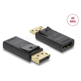 DeLOCK Adaptador Activo DisplayPort 1.2 a HDMI 4K con HDR 61086