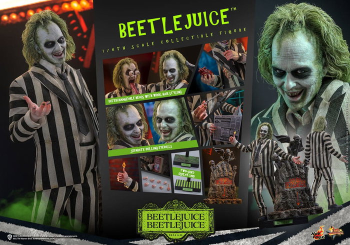 Hot Toys Beetlejuice Beetlejuice Movie Masterpiece Figura 1/6 Beetlejuice 30 cm