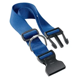 Ferplast Collar Club C para Perro de Nylon, Azul, Ajustable 36-56 cm con Ancho de 20 mm