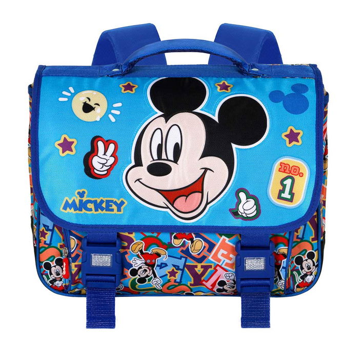 Disney Mickey Mouse Mochila Escolar Cartable 2.0 Azul para Niños