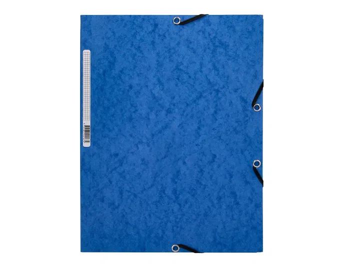 Q-connect Carpeta kf02167 Gomas Cartón Símil Prespán Solapas 320x243 mm Azul