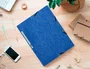 Q-connect Carpeta kf02167 Gomas Cartón Símil Prespán Solapas 320x243 mm Azul