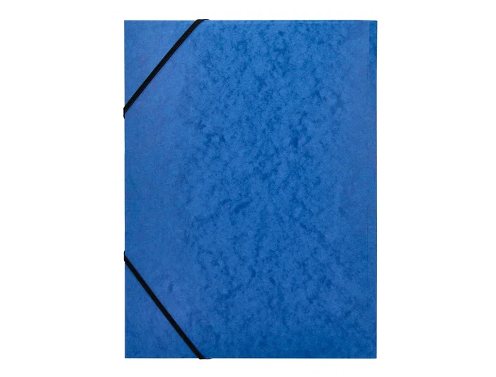 Q-connect Carpeta kf02167 Gomas Cartón Símil Prespán Solapas 320x243 mm Azul