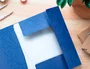 Q-connect Carpeta kf02167 Gomas Cartón Símil Prespán Solapas 320x243 mm Azul