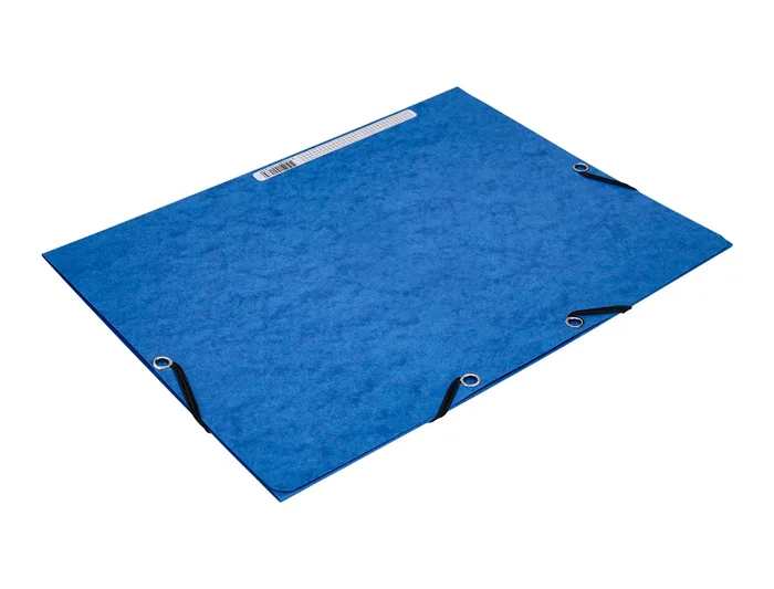 Q-connect Carpeta kf02167 Gomas Cartón Símil Prespán Solapas 320x243 mm Azul
