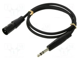 GOOBAY Cable XLR macho 3pin a Jack 6,35mm 3pin de 1m