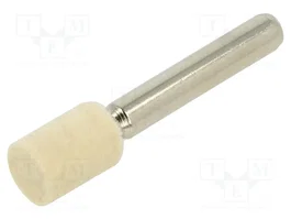 ABRA BETA Muela abrasiva de fieltro para pulir metal con espiga
