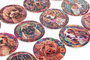 DKD Home Decor Posavasos de Perro, Surtido de 12 Piezas, Multicolor