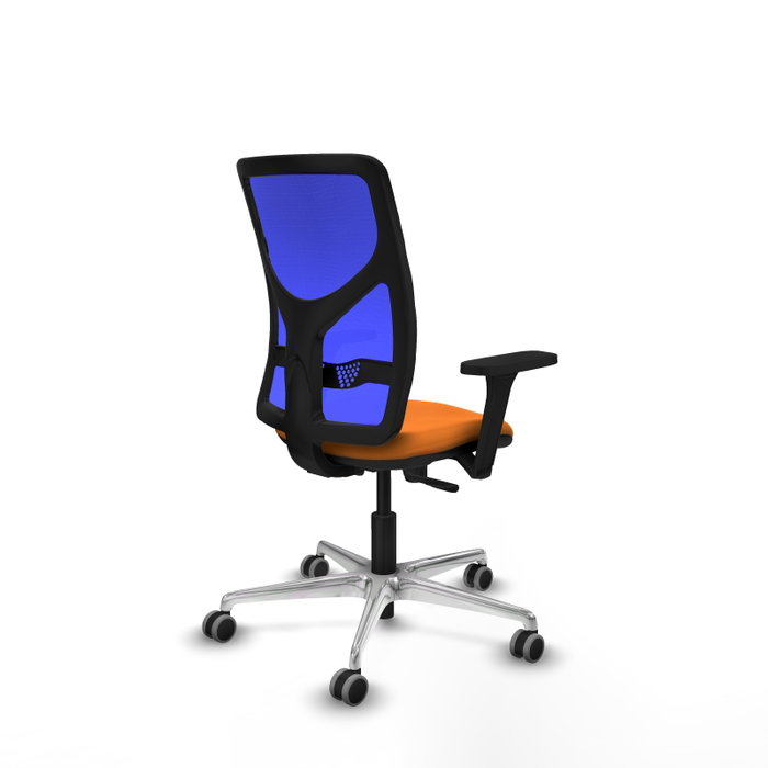 PIQUERAS Y CRESPO Silla de oficina Motilla con mecanismo Sincro, Naranja y Azul PIQUERAS Y CRESPO Silla de oficina Motilla con mecanismo Sincro, Naranja y Azul