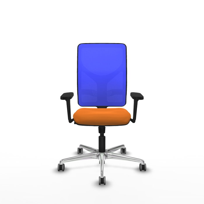 PIQUERAS Y CRESPO Silla de oficina Motilla con mecanismo Sincro, Naranja y Azul PIQUERAS Y CRESPO Silla de oficina Motilla con mecanismo Sincro, Naranja y Azul