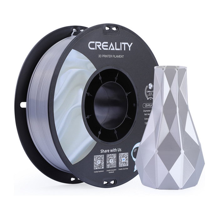 Creality Filamento CR-Silk PLA Plata 1 kg 1,75 mm