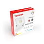 TOSHIBA Proyector LED Blanco 10W 6500K IP65 - Proyector de Luz para Exteriores, Focos LED
