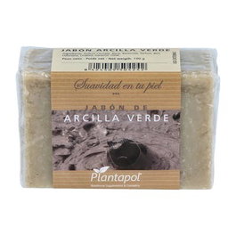 PLANTAPOL Jabón Natural de Arcilla Verde 100Gr para Pieles Grasas
