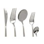 DKD Home Decor Cubertería Basicos Plateado Set de 20 piezas 0.5 x 22 x 2 cm Acero Inoxidable
