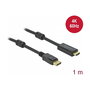 DeLOCK Cable Activo DisplayPort 1.2 a HDMI 4K 60Hz 1m Negro